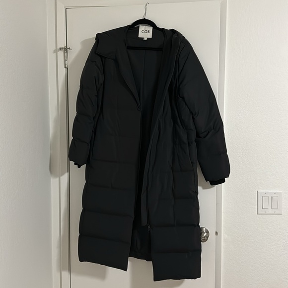 COS Recycled-Down Longline Puffer Coat - Picture 5 of 8